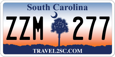 SC license plate ZZM277