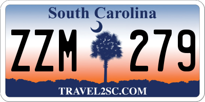 SC license plate ZZM279