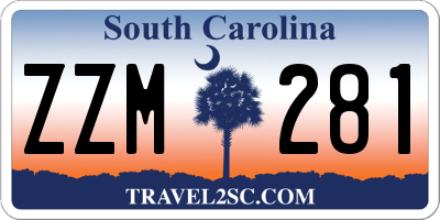 SC license plate ZZM281