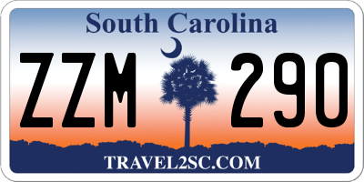 SC license plate ZZM290