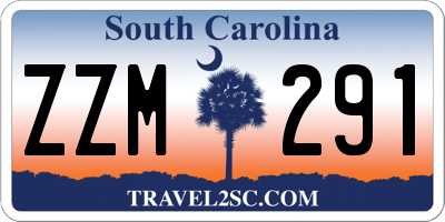 SC license plate ZZM291