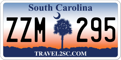 SC license plate ZZM295