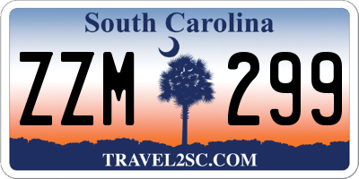 SC license plate ZZM299