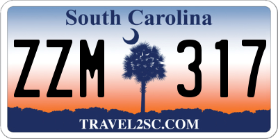 SC license plate ZZM317