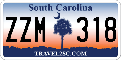 SC license plate ZZM318