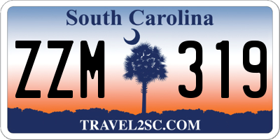 SC license plate ZZM319