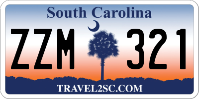 SC license plate ZZM321