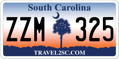 SC license plate ZZM325