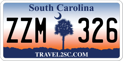 SC license plate ZZM326