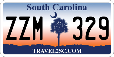 SC license plate ZZM329
