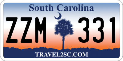 SC license plate ZZM331