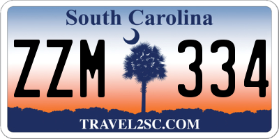SC license plate ZZM334