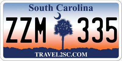 SC license plate ZZM335