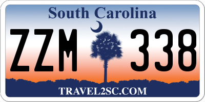 SC license plate ZZM338