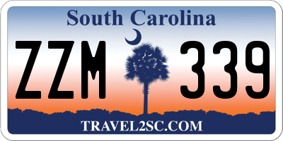 SC license plate ZZM339