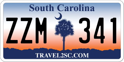 SC license plate ZZM341
