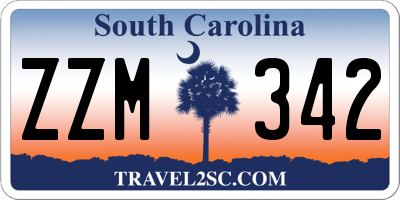 SC license plate ZZM342