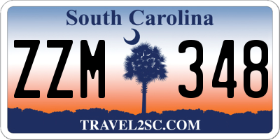 SC license plate ZZM348