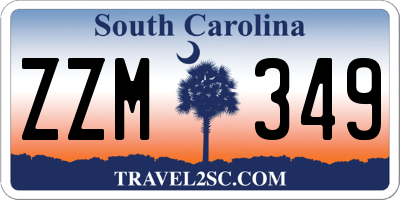 SC license plate ZZM349