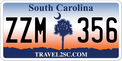 SC license plate ZZM356