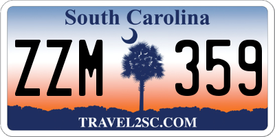 SC license plate ZZM359