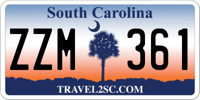 SC license plate ZZM361