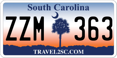 SC license plate ZZM363