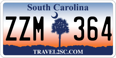 SC license plate ZZM364