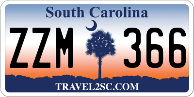 SC license plate ZZM366