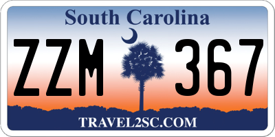 SC license plate ZZM367