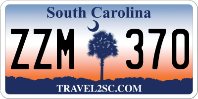 SC license plate ZZM370