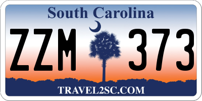 SC license plate ZZM373