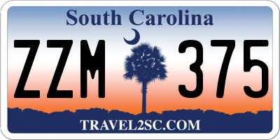 SC license plate ZZM375
