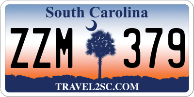 SC license plate ZZM379