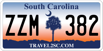 SC license plate ZZM382