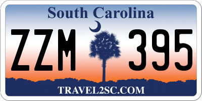 SC license plate ZZM395