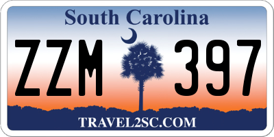 SC license plate ZZM397