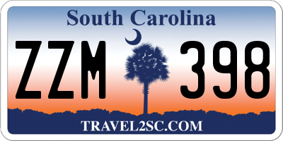 SC license plate ZZM398