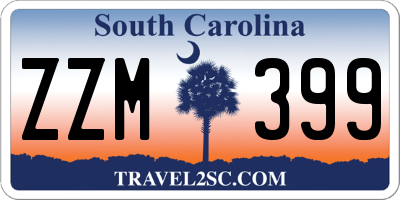 SC license plate ZZM399