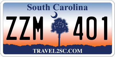 SC license plate ZZM401