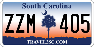 SC license plate ZZM405