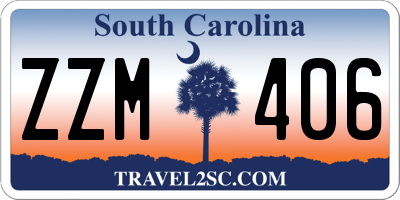 SC license plate ZZM406