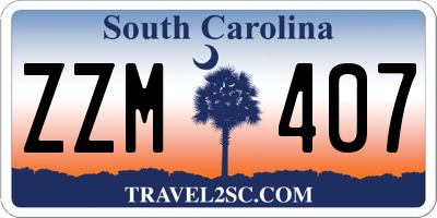 SC license plate ZZM407