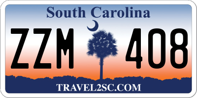 SC license plate ZZM408
