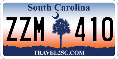 SC license plate ZZM410