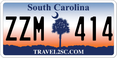 SC license plate ZZM414