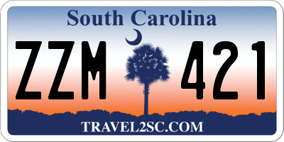 SC license plate ZZM421
