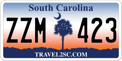 SC license plate ZZM423
