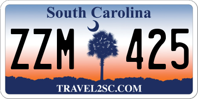 SC license plate ZZM425