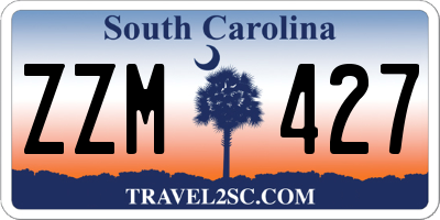 SC license plate ZZM427